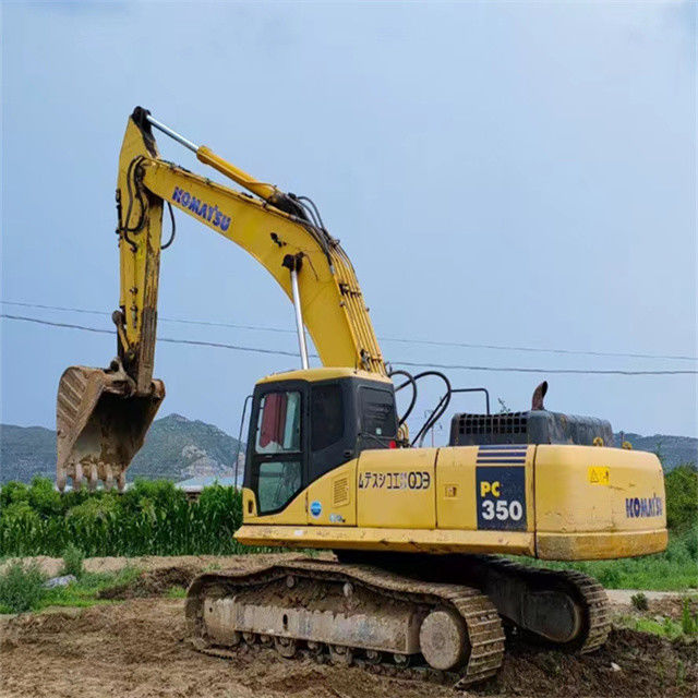 35 tonnes presque neuve importée du Japon machine d'excavation à rampe utilisée rénovée Komatsu pc 350-7