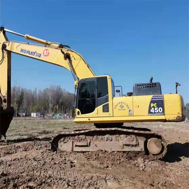 45 tonnes presque neuve importée du Japon machine d'excavation à rampe utilisée rénovation Komatsu pc 450-7