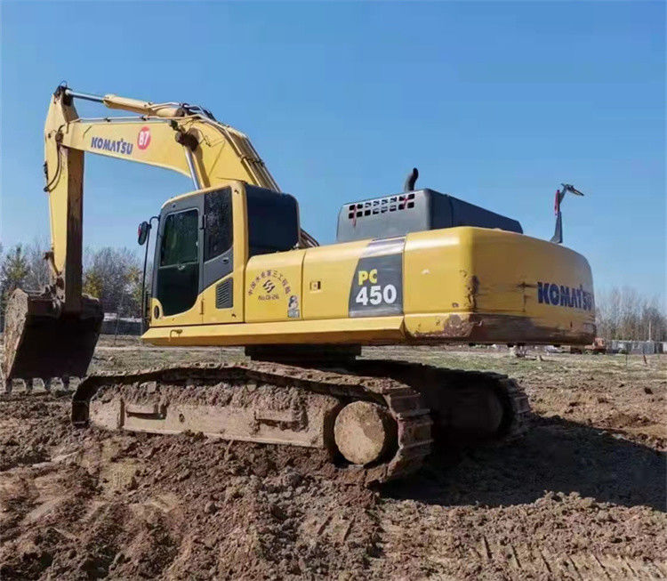 45 tonnes presque neuve importée du Japon machine d'excavation à rampe utilisée rénovation Komatsu pc 450-7