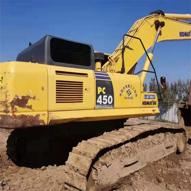 45 tonnes presque neuve importée du Japon machine d'excavation à rampe utilisée rénovation Komatsu pc 450-7