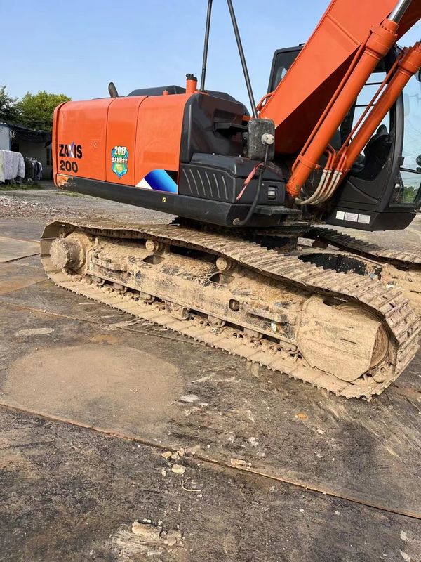20 tonnes d'excavatrice utilisée prête pour le travail et expérimentée utilisée Corée importée Hitachi 200-5A en bon état