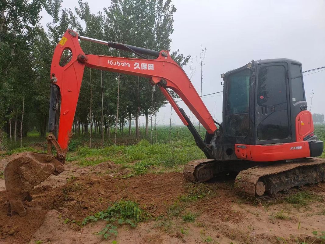 Utilisée mini-excavatrice Kubota Kx165 machine à excaver utilisée poids 5,54 t