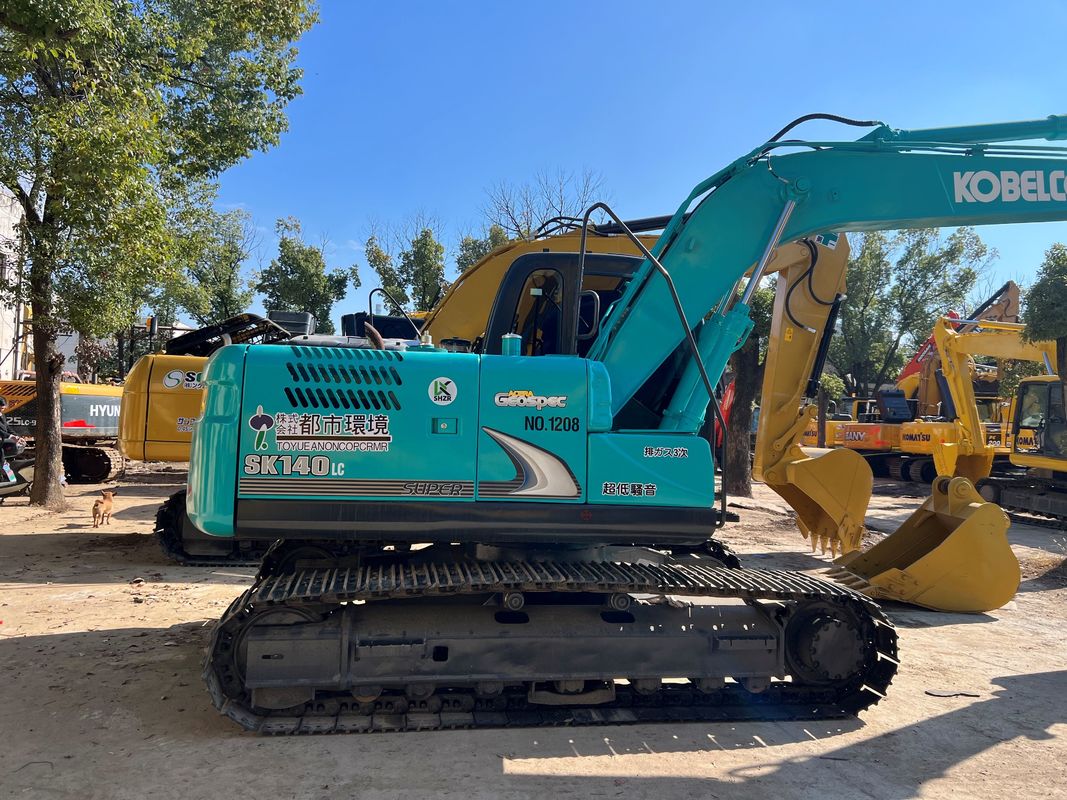 Excavateur d'occasion Kobelco Sk140lc 8 Excavateur à rampe Grue Poids 13,3 t