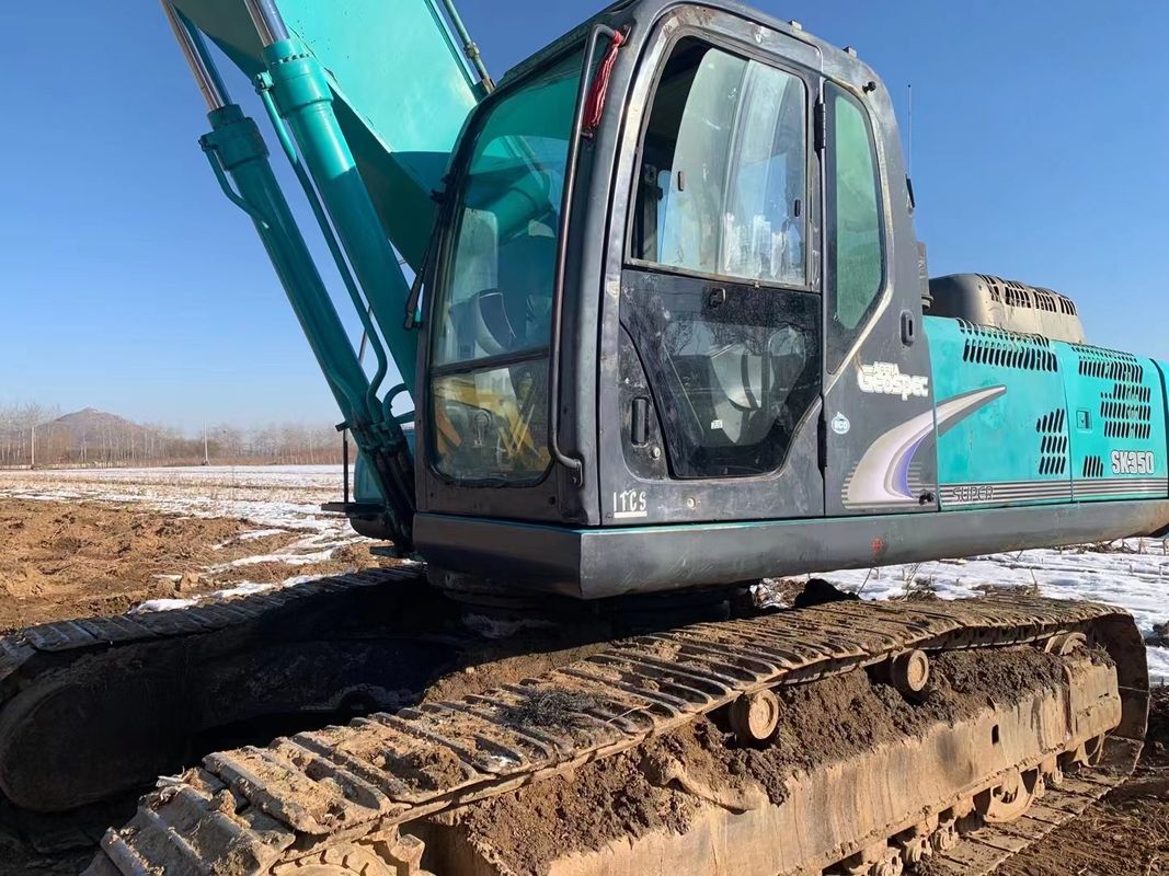 11.35m Max Reach Kobelco 350 Lc 8 9 10 Excavatrice utilisée Poids 37,6 t