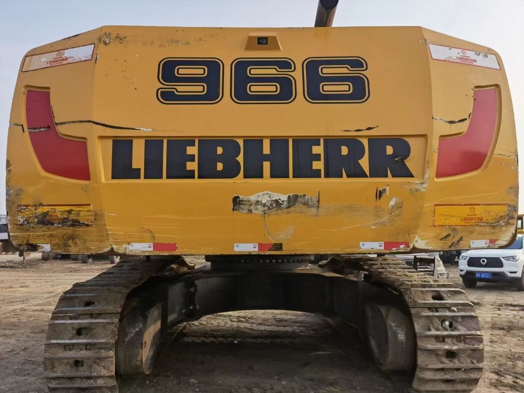 Liebherr R966 d'occasion, prêt à l'emploi, allemand, importé en bon état.