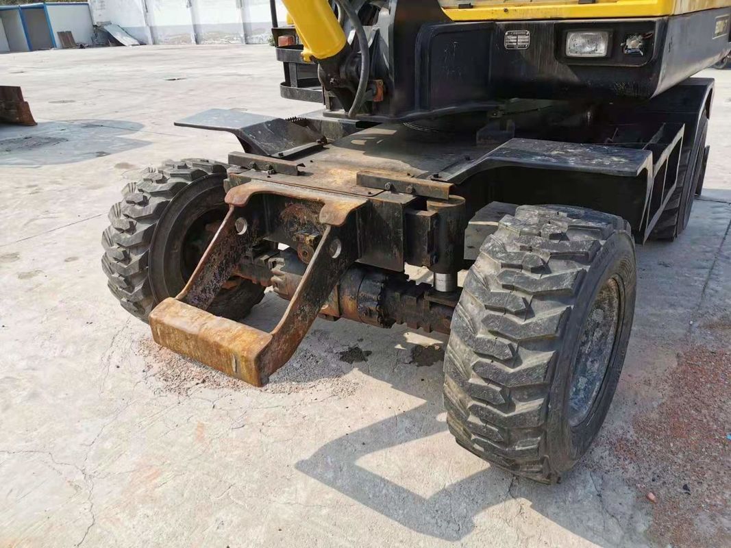 6 tonnes prêtes à l'emploi Excavateur à roues d'occasion Hyundai R60-7 importé de Corée