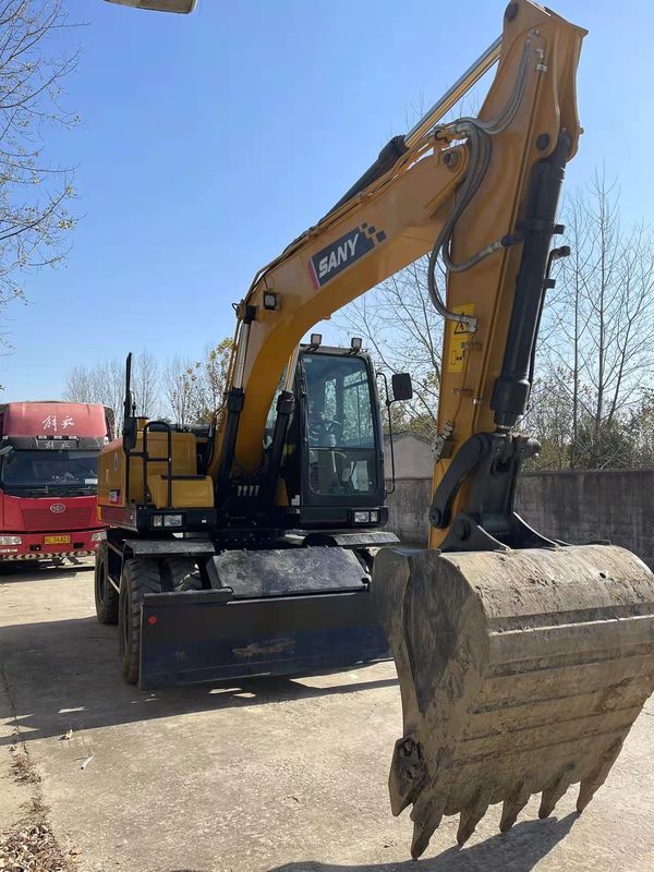 Prêt à l'emploi Chinois Original SANY SY155W Excavateur à roues usagées TCD4.1 L4 Type de moteur