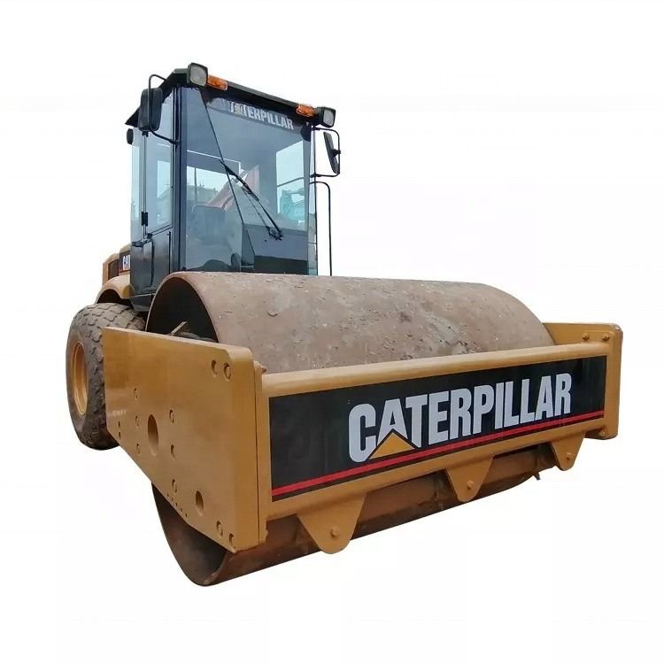 En bon état CAT CS-583D, rouleau de route à tambour unique vibrant avec pièces de rechange d'origine