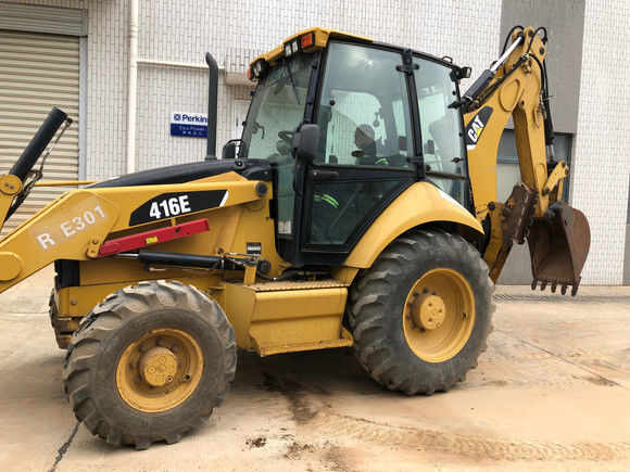 6792 10200 kg Poids de la machine utilisée Caterpillar 416E chargeur de pelle 162 kw Original maintenant