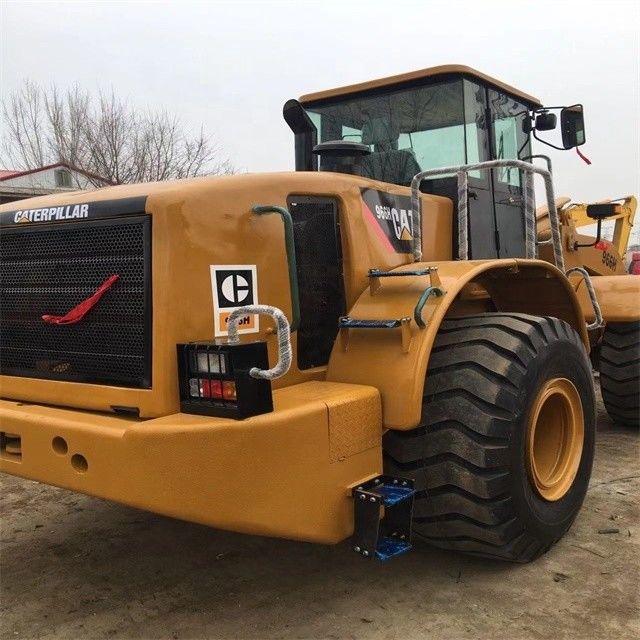 Chargeurs à roues usés de 24 tonnes CAT 966h à faible temps de travail, originaux fabriqués au Japon