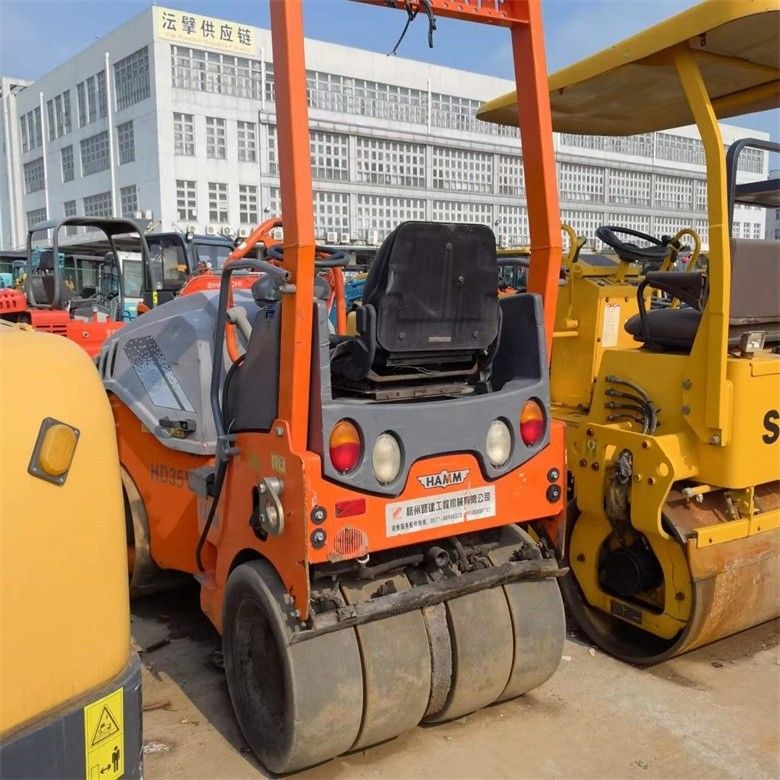 2.5 tonnes Compacteur à rouleaux Hamm utilisé HD35VT en couleur d'origine avec une force d'excitation de 28KN