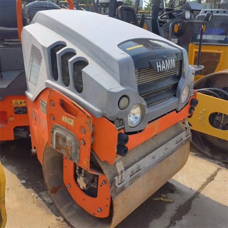 2.5 tonnes Compacteur à rouleaux Hamm utilisé HD35VT en couleur d'origine avec une force d'excitation de 28KN