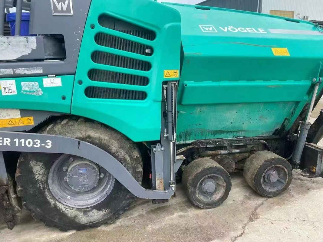 Pavé Vögele Super 1103-3 sur roues d'occasion à vendre | Machine allemande fiable pour le pavage d'asphalte